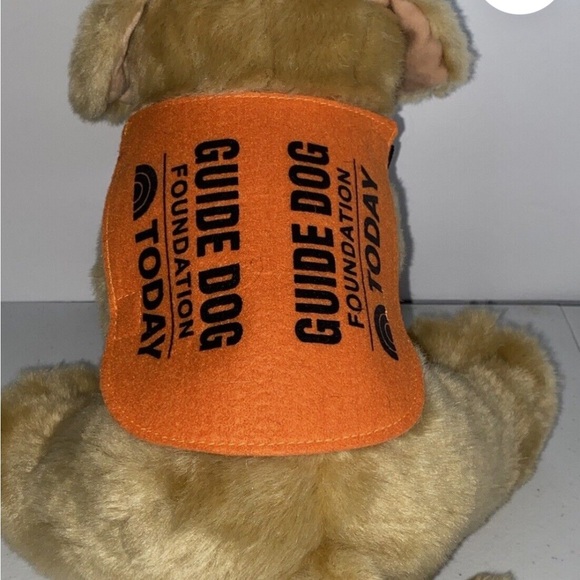 “Sunny” The Guide Dog Foundation Stuffed Animal Orange Dog Vest - Picture 1 of 8